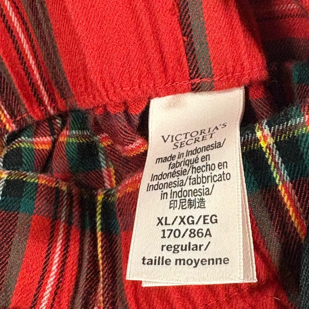 Victoria's Secret Red Plaid pajama - Picture 2 of 6